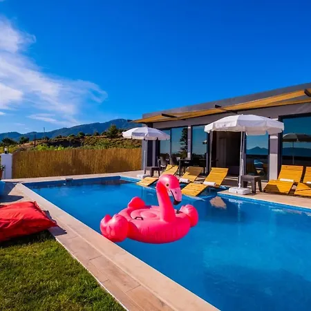 6 Kisilik Harika Dogada Ozel Havuzlu Villa, Mugla-awz215 페티예